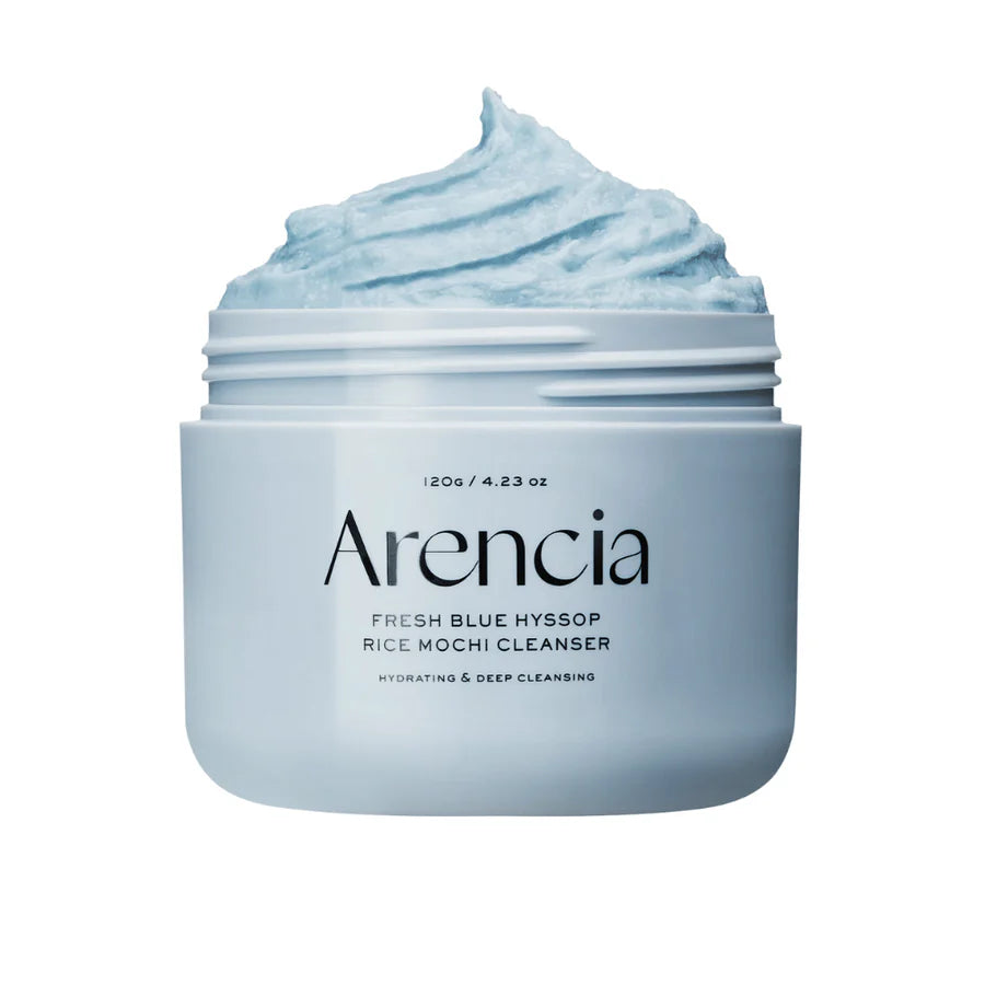 ✨ Limpiador Facial Suave con Hissopo Azul y Arroz Fresh Blue Hyssop Rice Mochi Cleanser 120g – Arencia