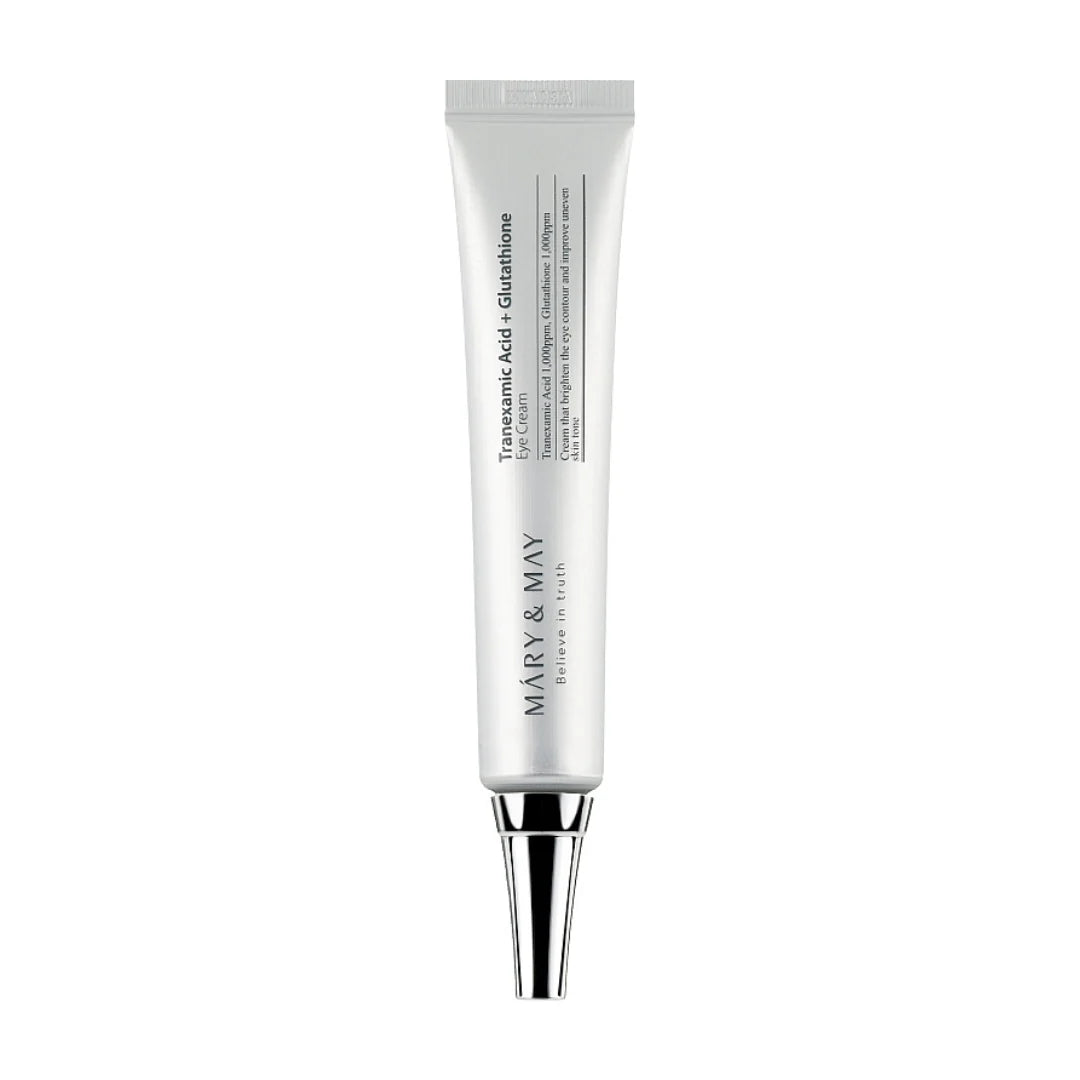 ✨ Contorno de Ojos Iluminador y Antimanchas (Renew) Tranexamic Acid + Glutathione Eye Cream 30ml – Mary&May