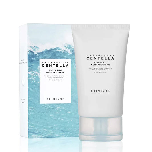 ✨ Crema Hidratante Calmante con Ácido Hialurónico y Centella Asiática Madagascar Hyalu-Cica Moisture Cream 75ml – Skin1004