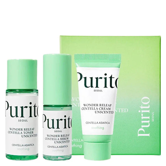 ✨ Kit Mini Calmante con Centella Asiática Wonder Releaf Centella Mini Kit Unscented 60ml – PURITO Seoul