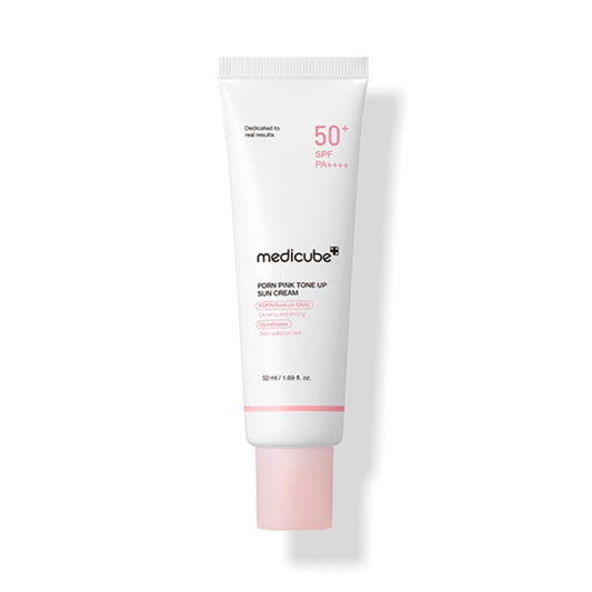✨ Protector Solar Iluminador con PDRN y Péptidos PDRN Pink Tone Up Sun Cream 50ml – Medicube