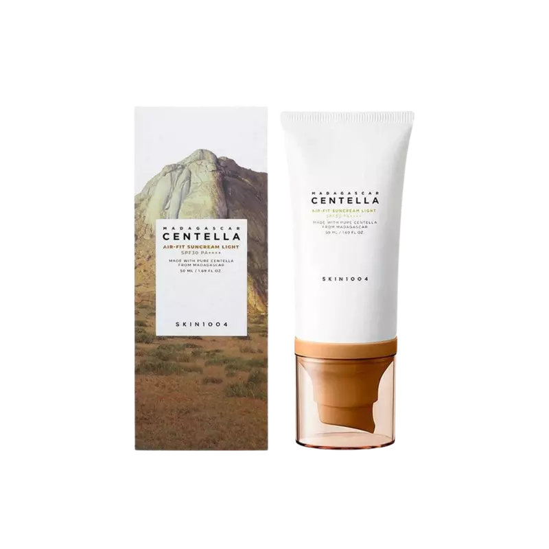 ✨ Protector Solar Ligero con Centella Asiática Madagascar Centella Air-Fit Suncream Light 50ml SPF30 PA++++ – SKIN1004